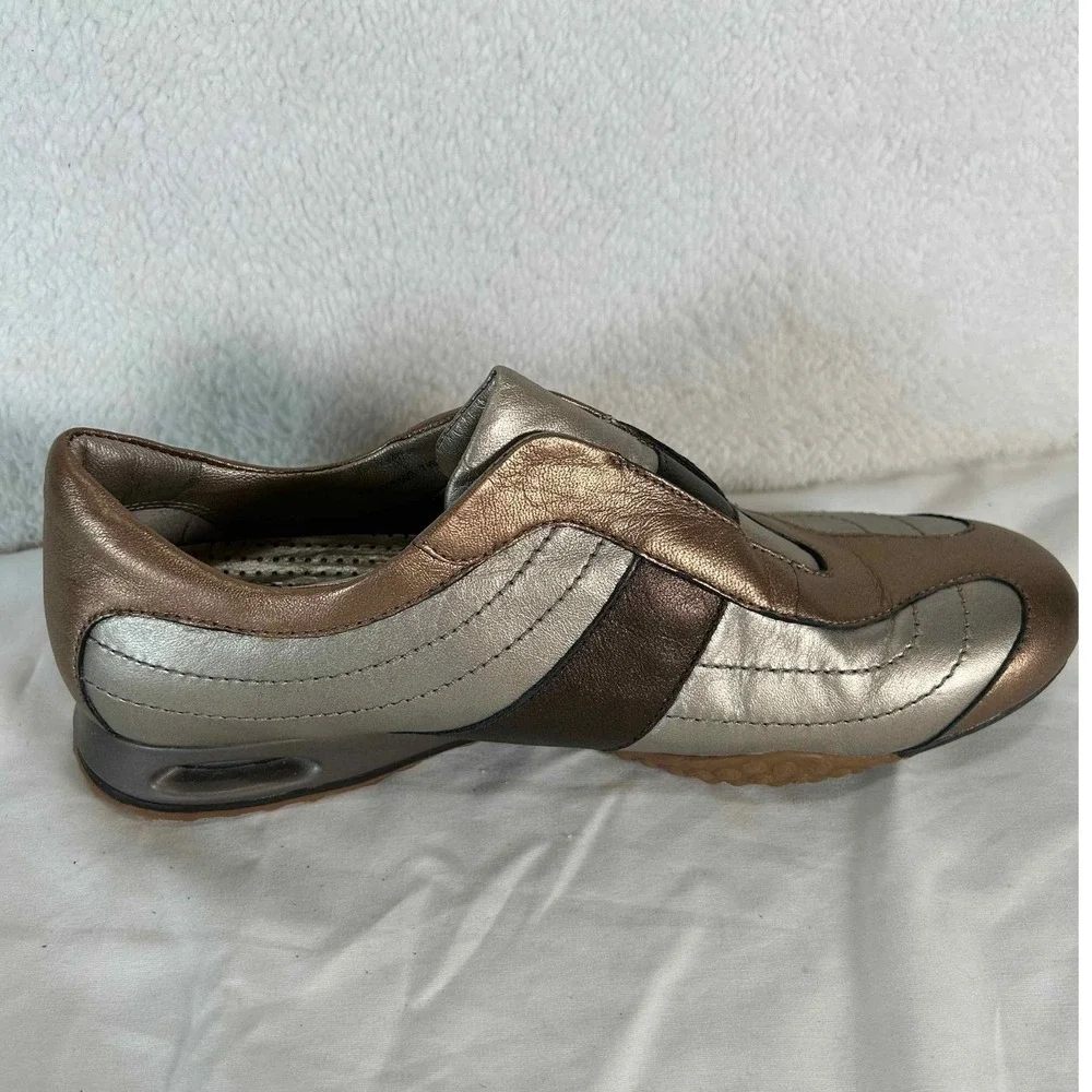 Cole‎ Haan Metallic Brown Slip On Comfort Walking Shoes Casual Everyday Size 7.5